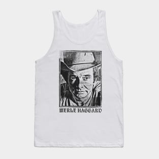 Merle Haggard // Faded Vintage Look Tank Top